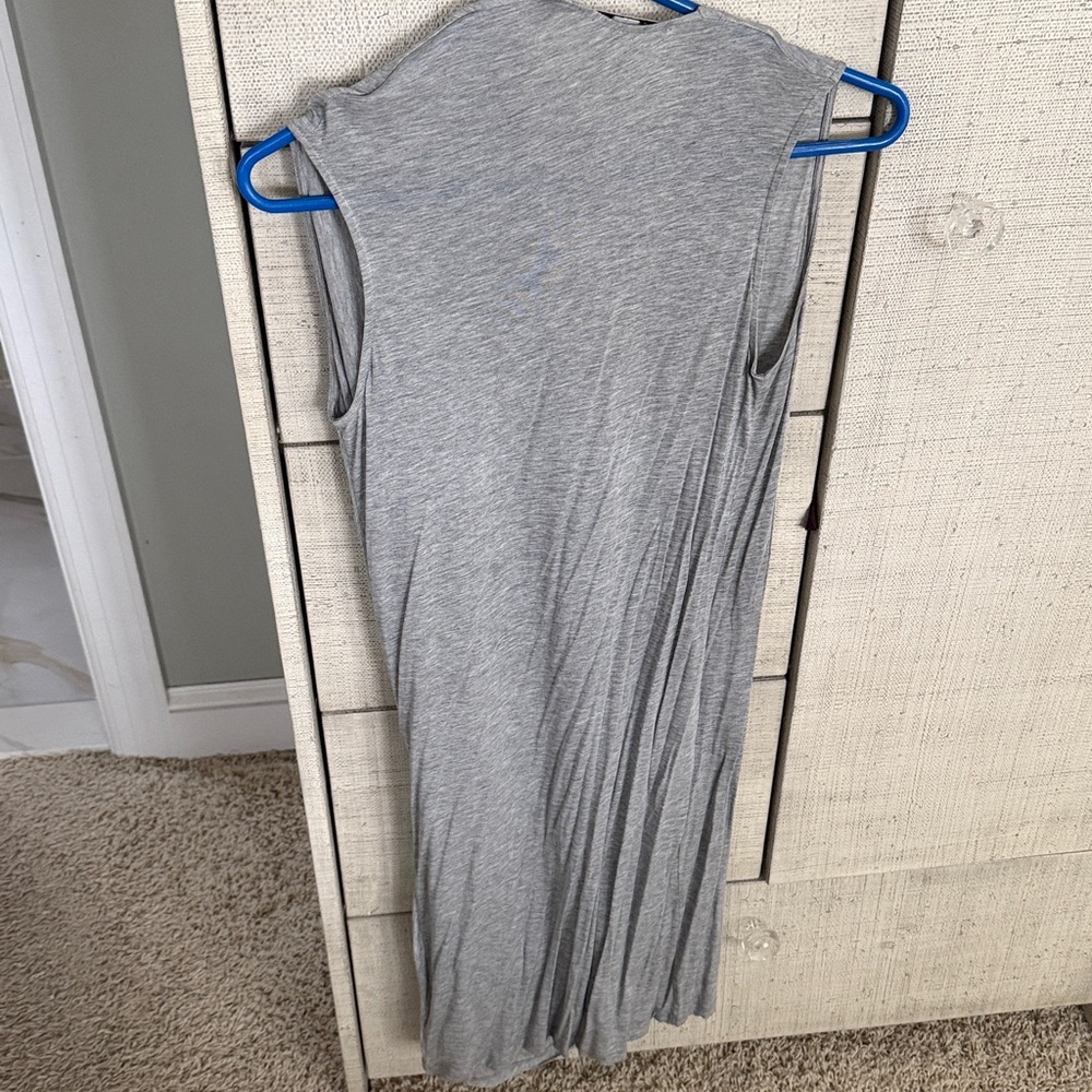 ACNE STUDIOS Natifa Tencel Gray Draped Dress - Picture 5 of 5
